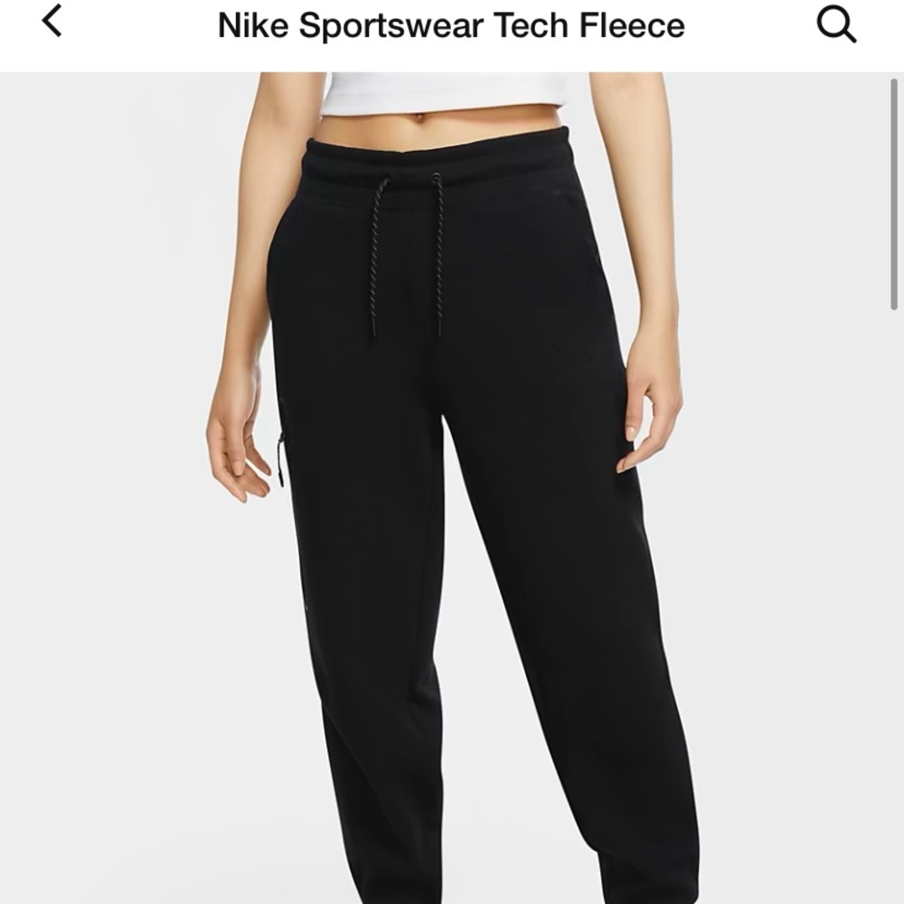 Womens Black Nike Tech Joggers